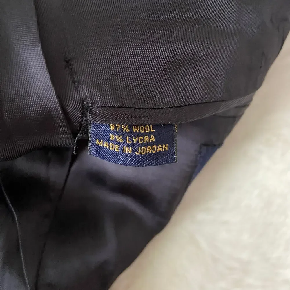 Brooks Brothers Navy Pinstripe Wool Jacket